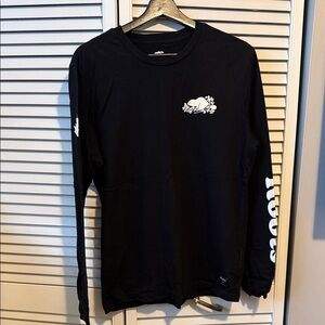 Black Long-Sleeve Graphic Men’s Shirt
